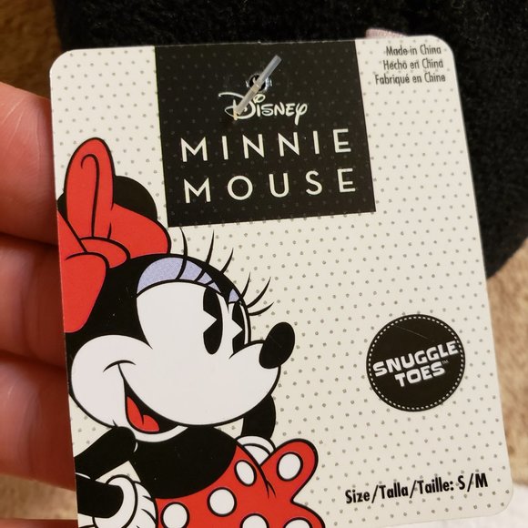 NEW Disney Minnie Mouse Slippers Snuggle Toes Women's Size Small/Medium - Picture 2 of 6